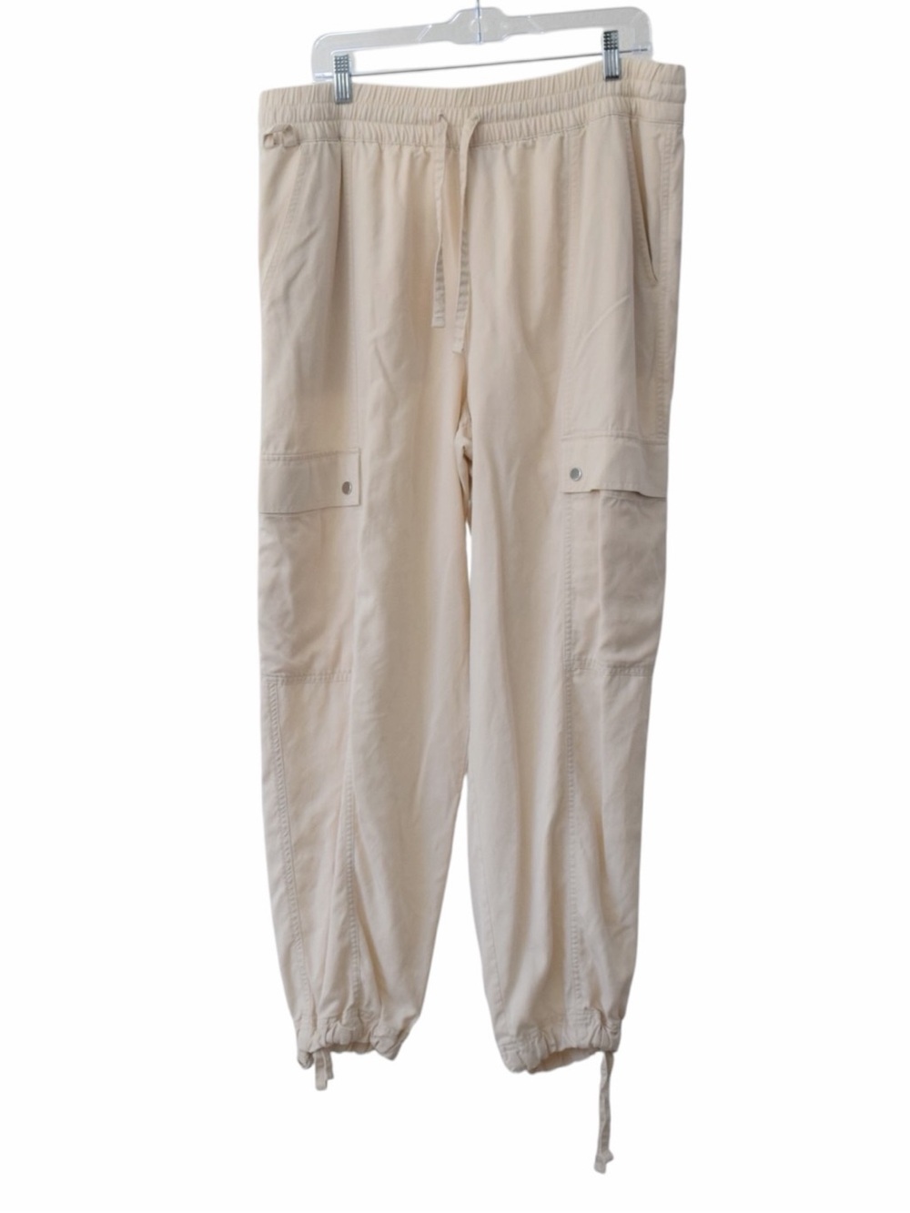 Athleta Celestial Women’s XL Utility Cargo Jogger Pants Cream Taupe